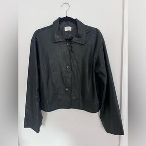 Faux leather jacket fits S/M
